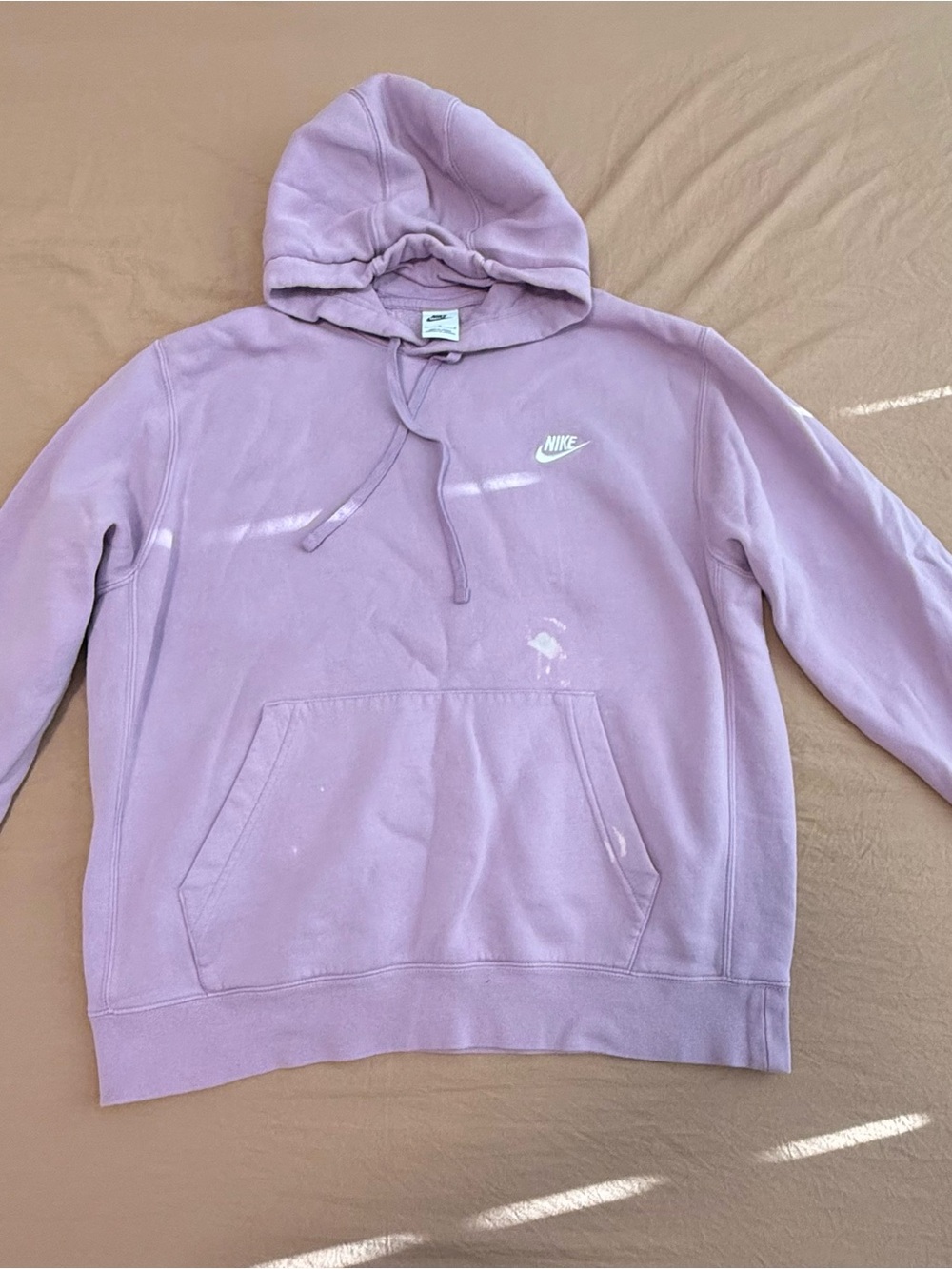 Nike Men’s Large Lavender Purple Pullover Hoodie Embroidered Swoosh